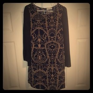 Navy Blue and Gold dress